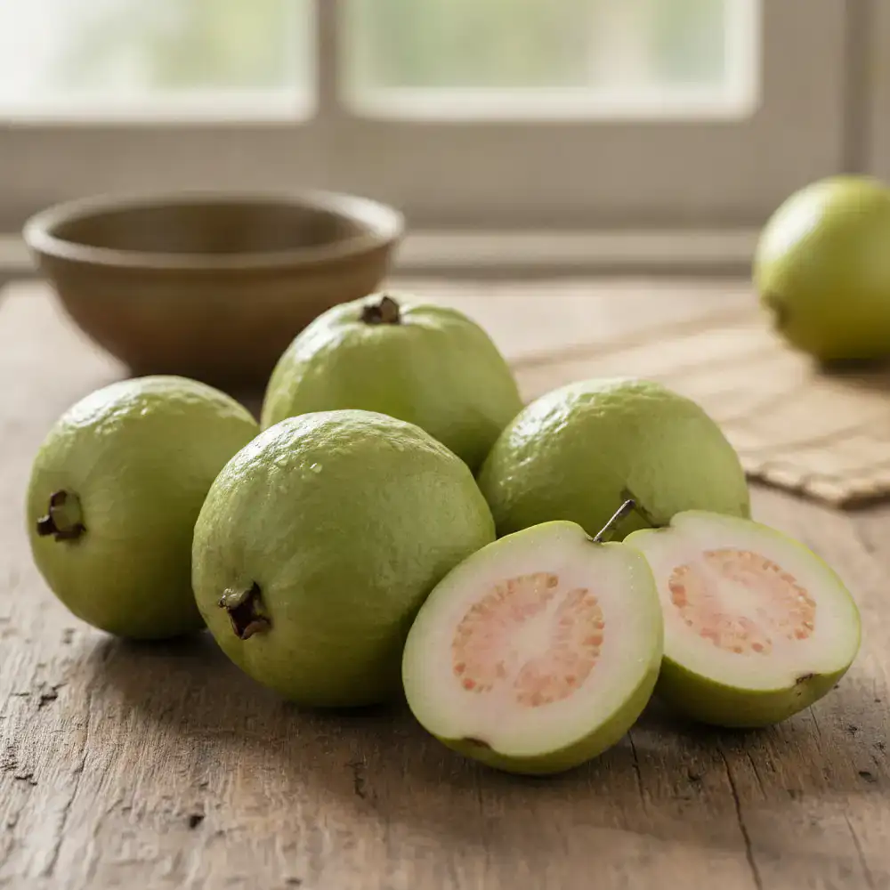 Green guavas